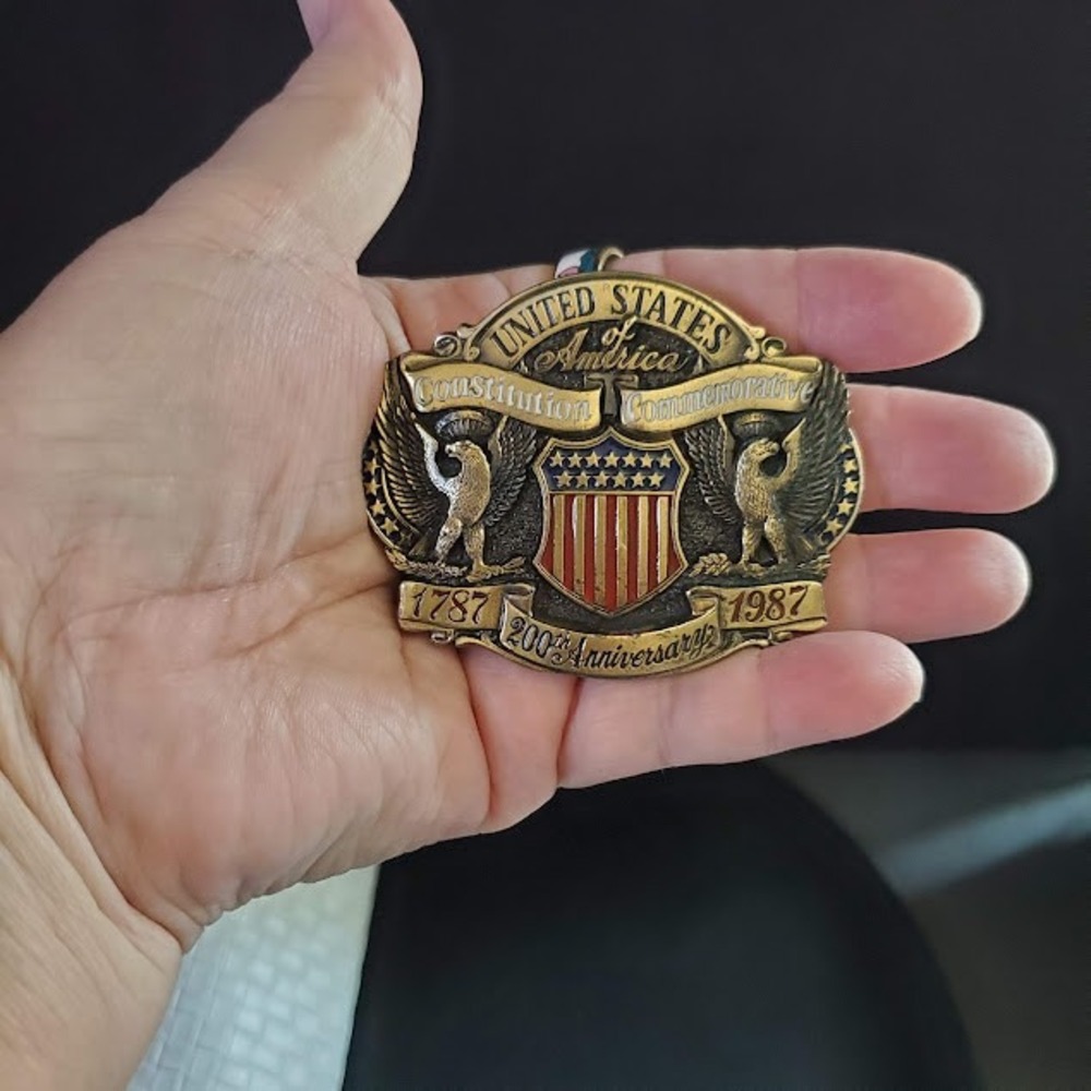 GREAT AMERICAN BUCKLE CO Vintage 1987 Constitution 200th Anniversary Limited